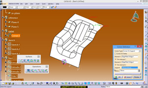 فیلم آموزشی ورق صندلی شکل نرم افزار catia